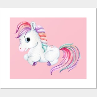 Lovely little unicorn Posters and Art